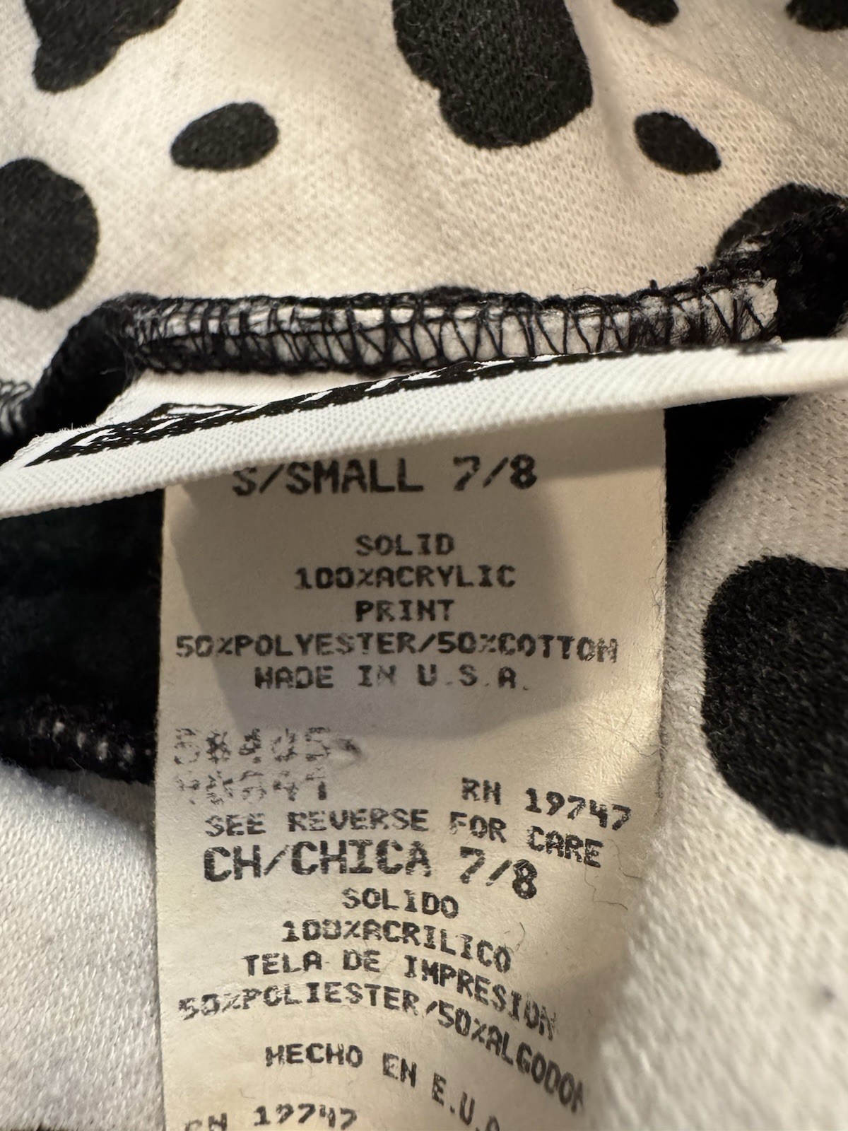 Basic Editions Dalmations Girls Size 7/8 Vintage Crewneck Turtleneck Sweater
