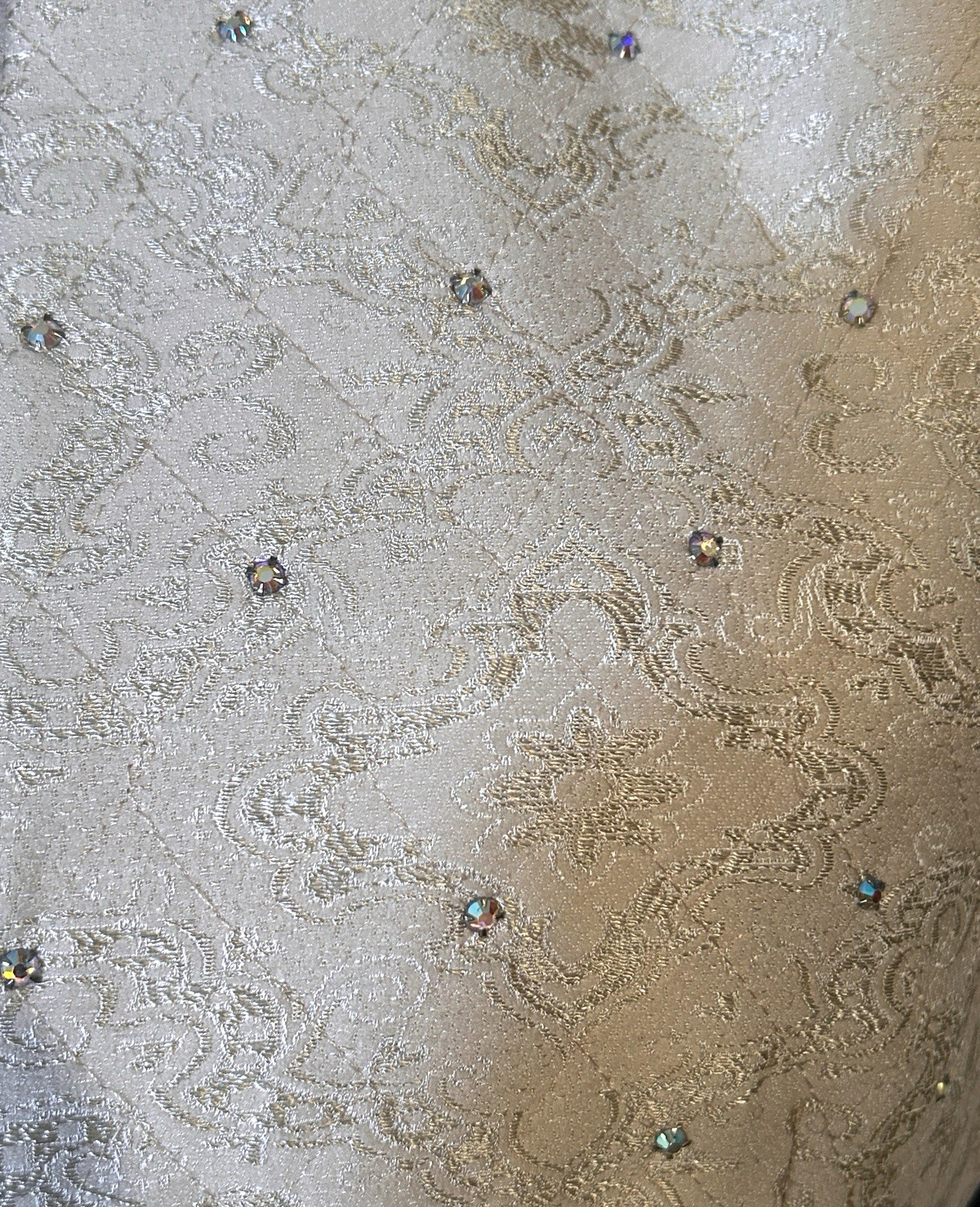 Classic Vintage Special Occasion Liberty Lucrezia Cream Brocade Dress Jacket Set