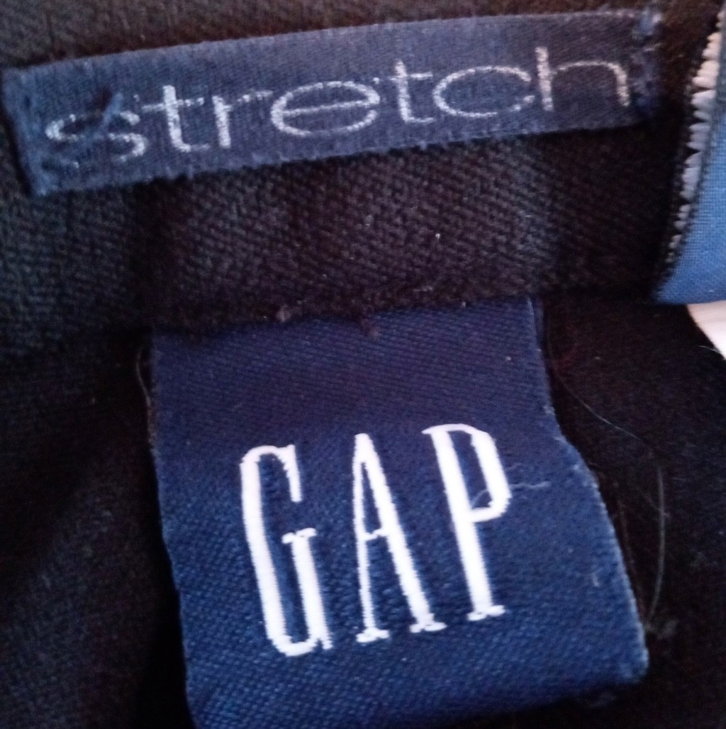 Vintage Y2K GAP “Stretch” Cotton/Spandex Slacks, Black, Size 6