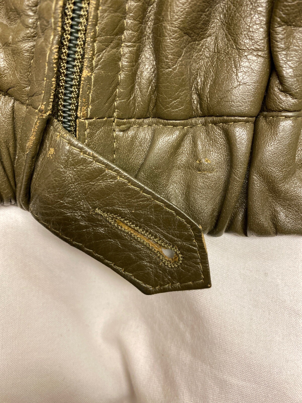 VTG 70s 80s ANN TAYLOR LEATHER JACKET SIZE 9/10 Talon Zipper *See Description*