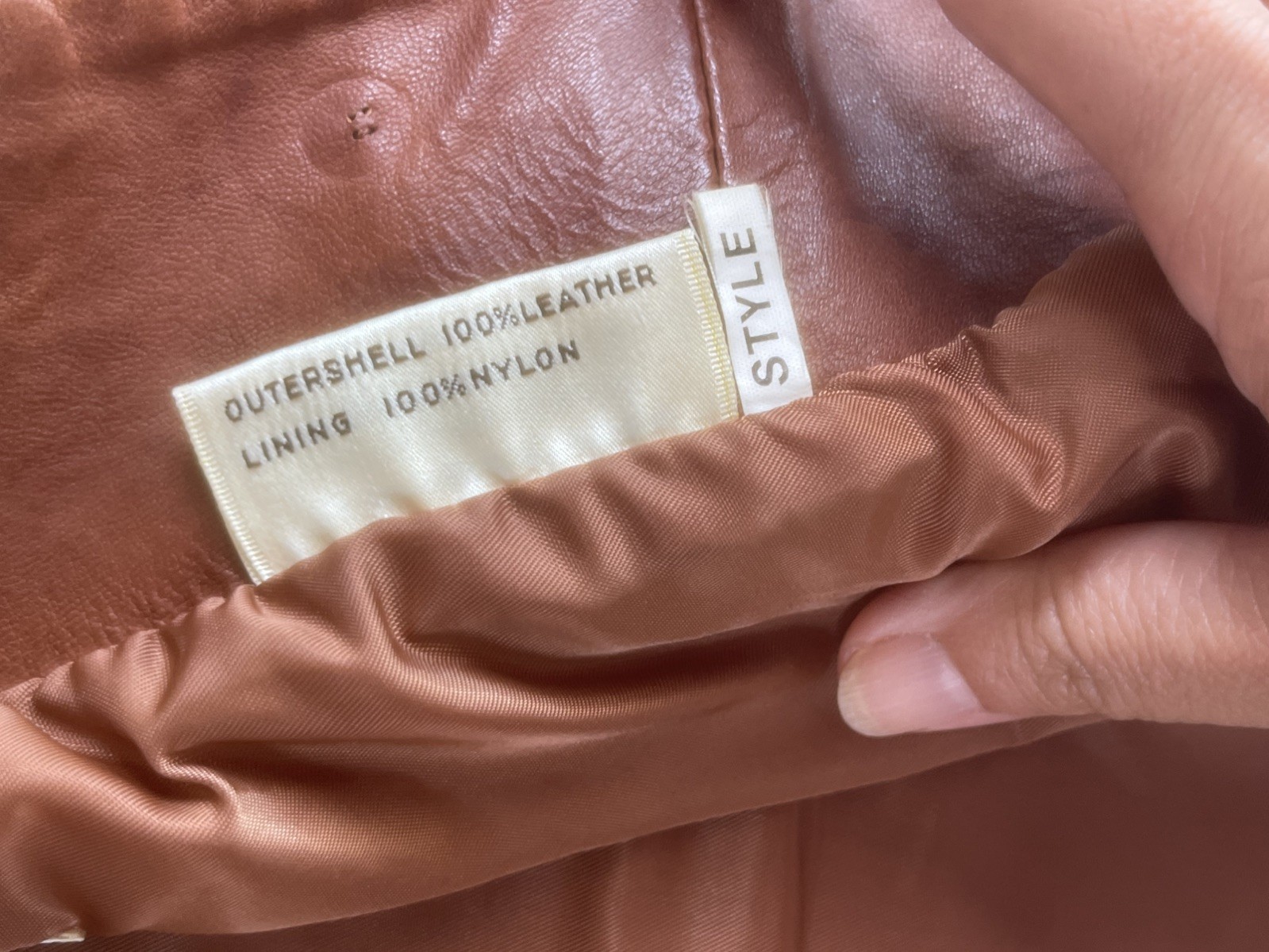 Vintage Bermans Women’s Lambskin Leather Jacket Blazer Sz 10 Brown