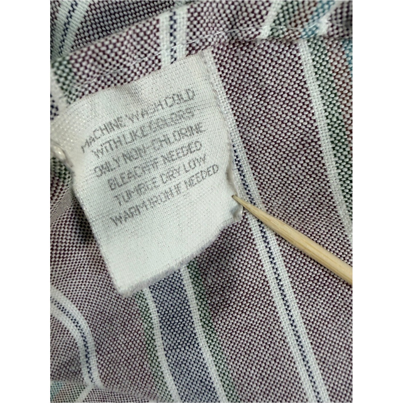 Vintage L.L. Bean Women’s Striped Button Down Shirt Cotton Long Sleeve – Size XS