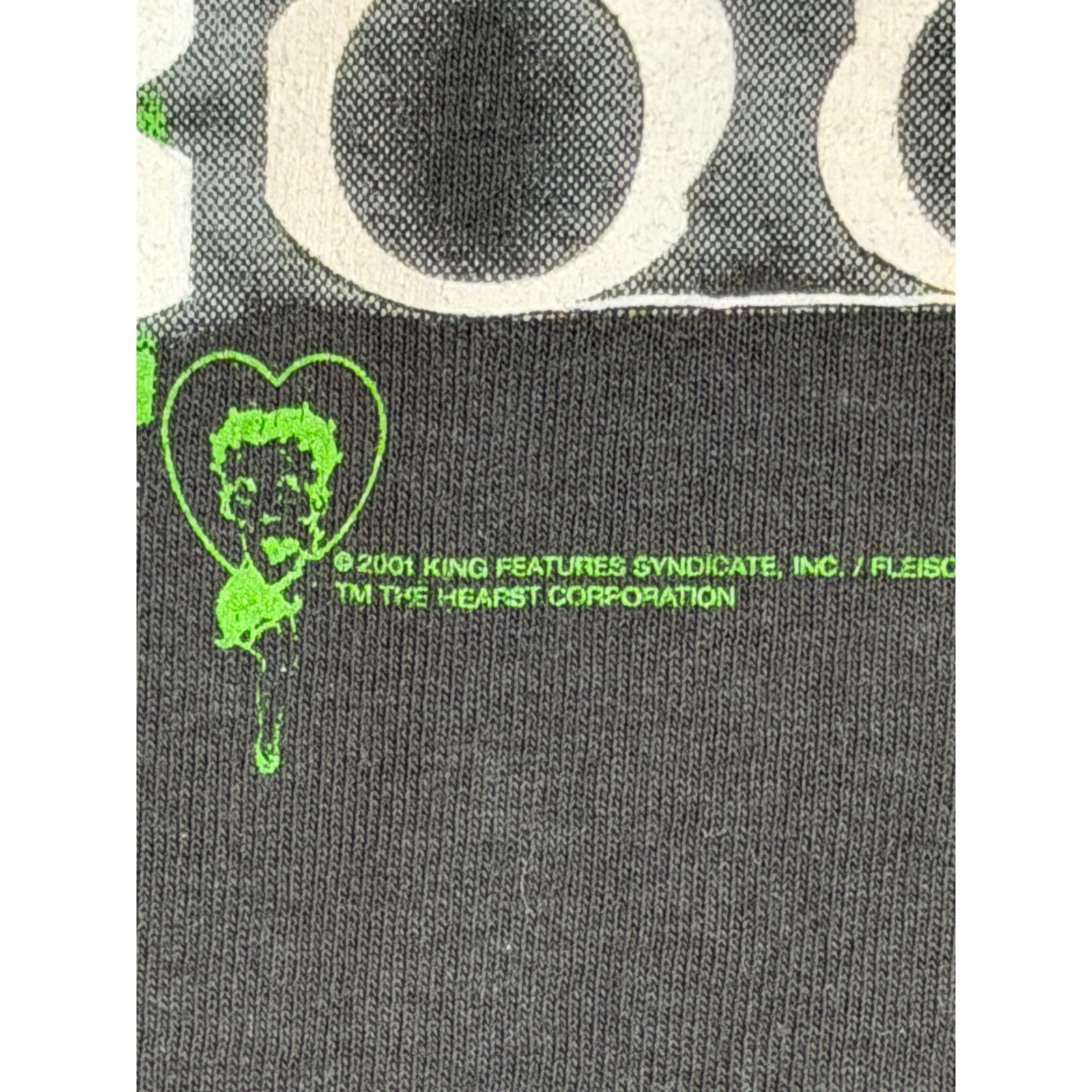 Vintage 2001 Betty Boop Boof-Trix Matrix Parody T-Shirt Black Small Delta Y2K