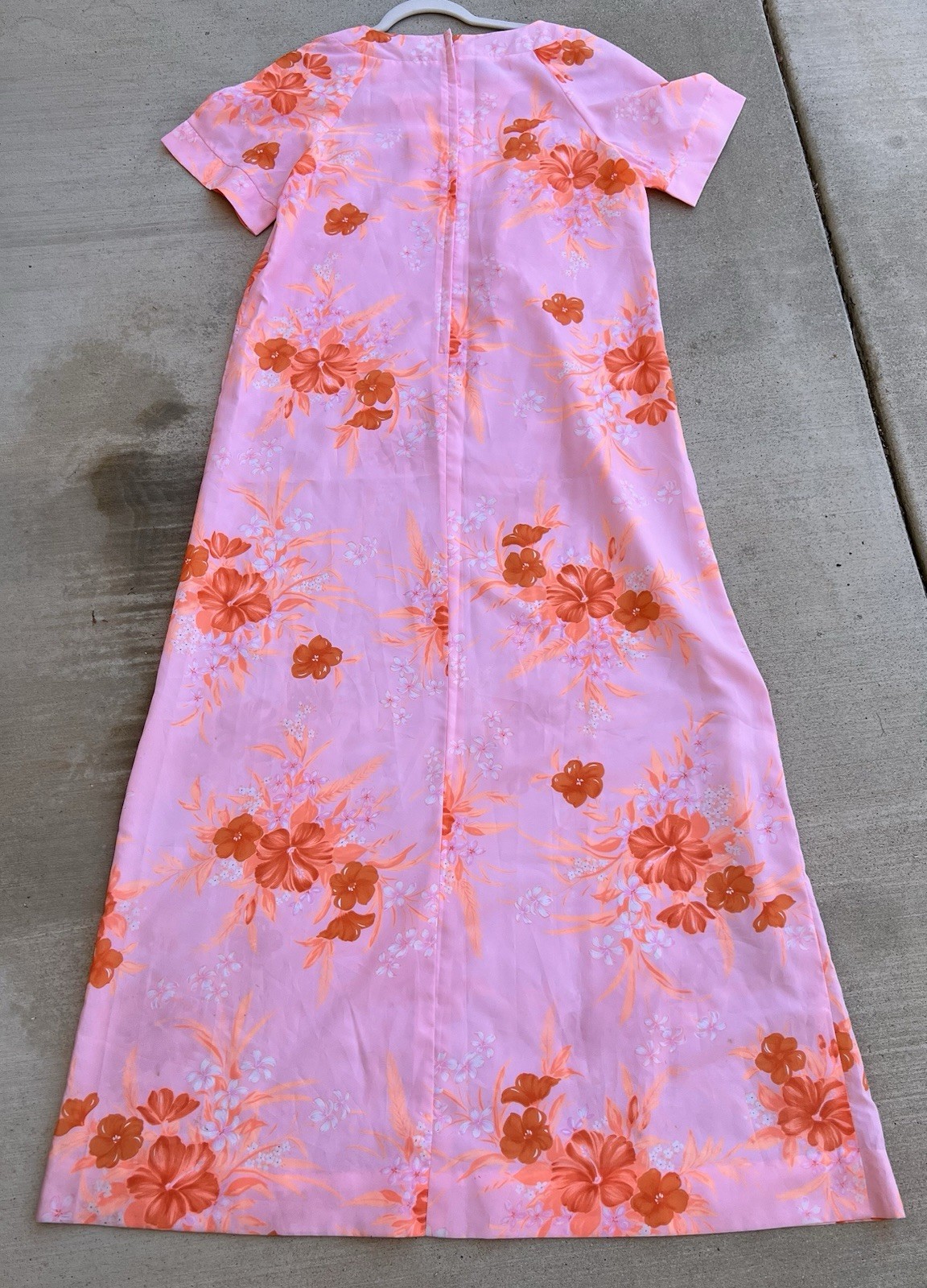 Vintage Carol & Mary Hawaii Darina Honolulu Hawaiian Maxi Dress Tiki Aloha