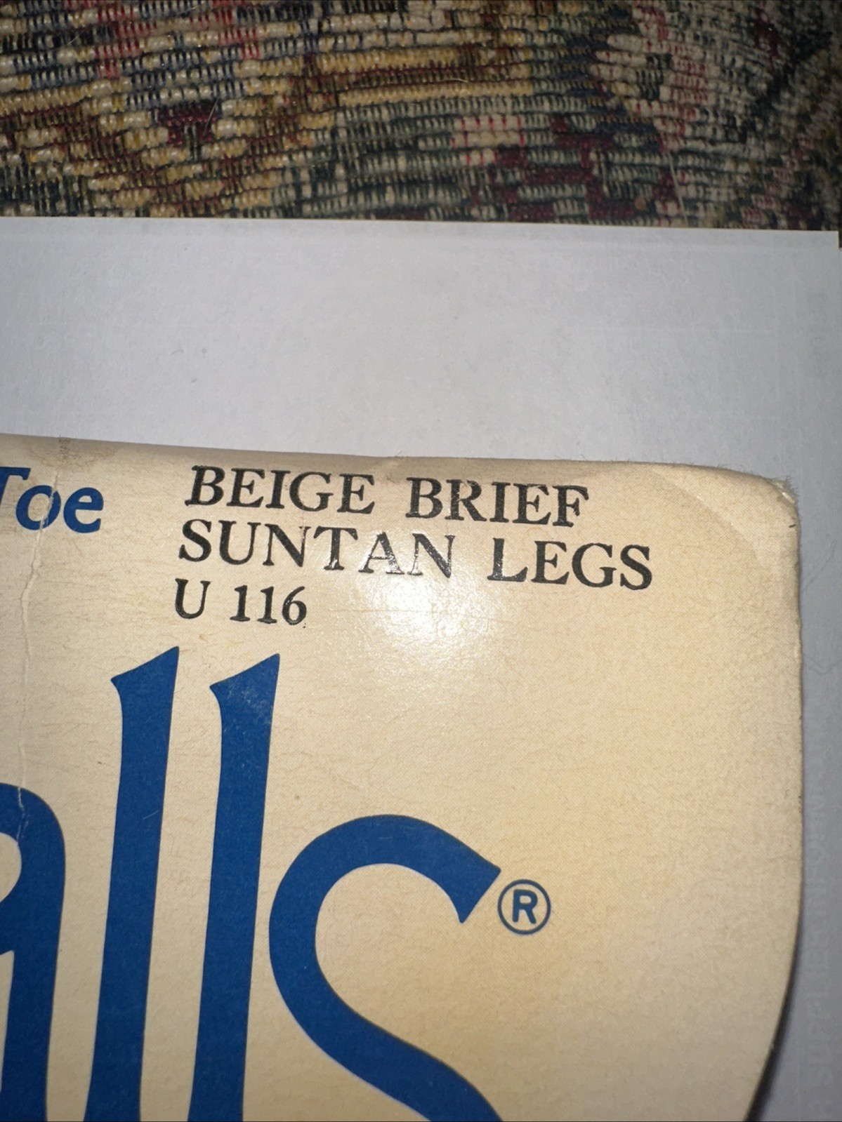Underalls Suntan Brief Suntan Legs Style 310 Cotton Crotch Pantyhose 1978 Sz C/D