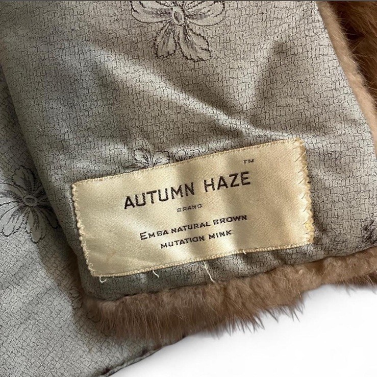 Autumn Haze Brown Mink Fur Jacket – Fur Material, Regular Size Type