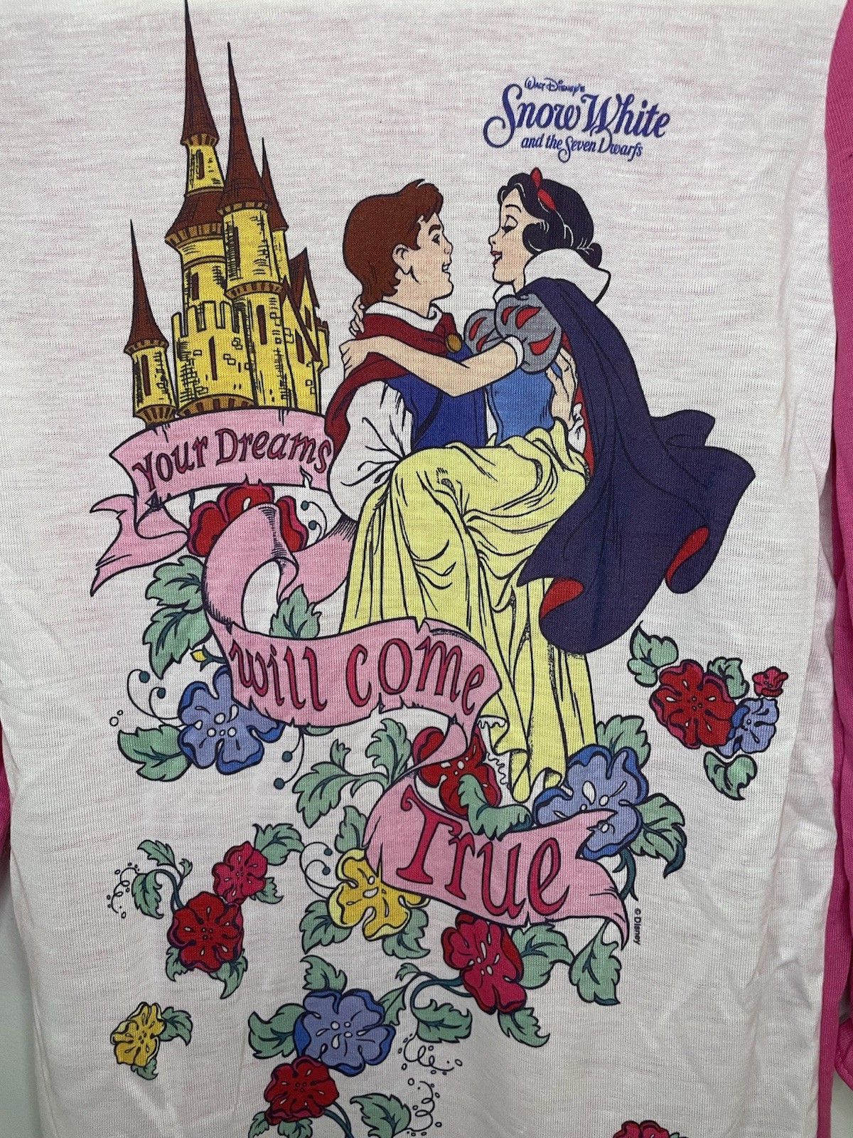 Walt Disney Snow White Seven Dwarfs Girls Nightgown Size 8 Vintage 80s 90s NWT