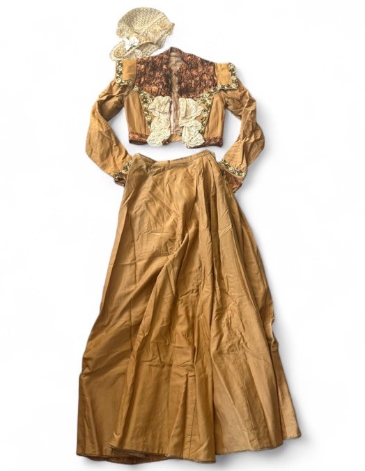 Victorian Set With Jacket , Bonnet, And Skirt Best For Xs