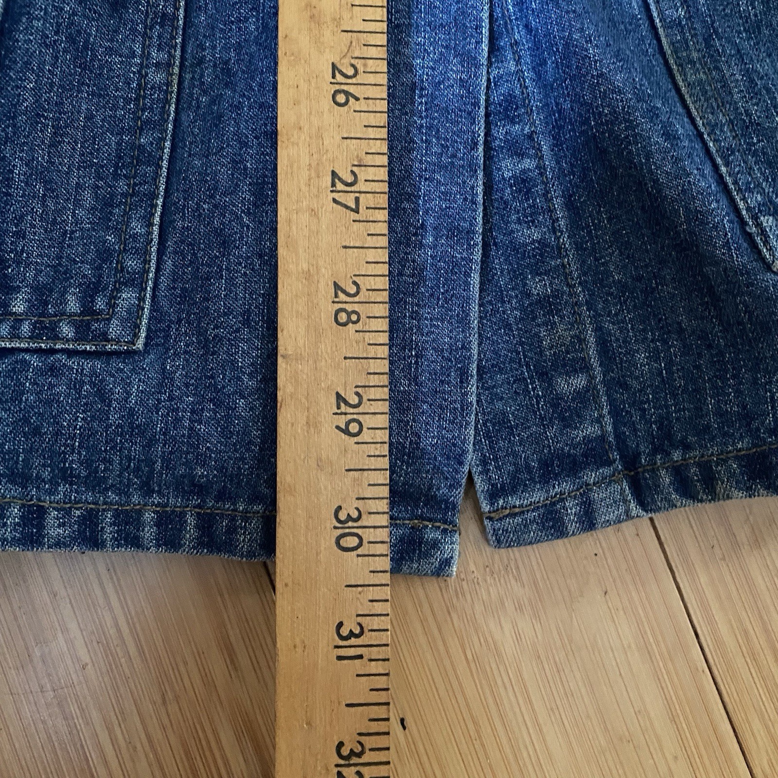 Express Bleus Belted Denim Jacket 100% Cotton Size S Y2K Utility Hong Kong VTG