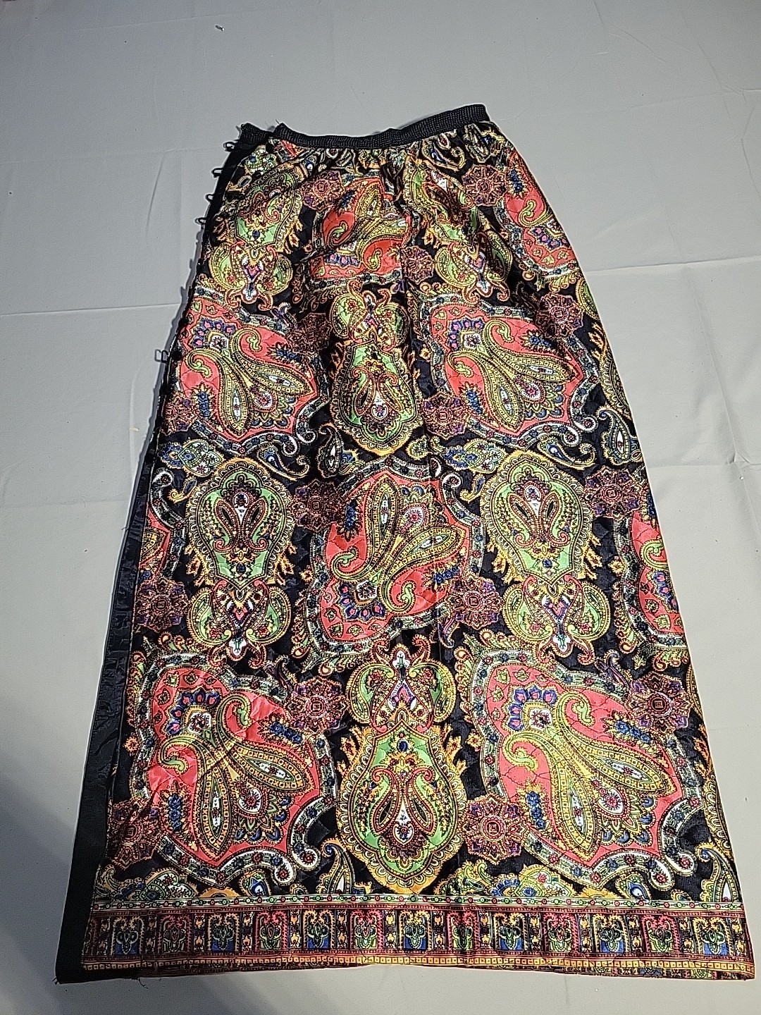 Vintage 1970’s Nu Mode Hippie Boho Print Long Maxi skirt