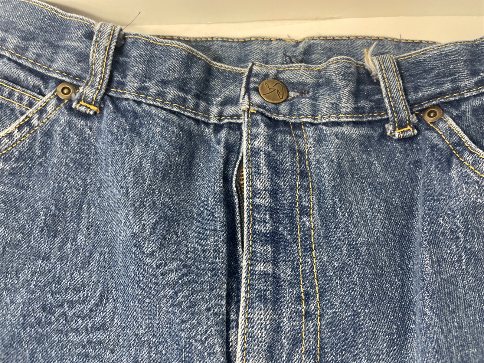 Vintage 80s Cheryl Tiegs Denim Jeans Made In USA 100% Cotton Logo Size 16