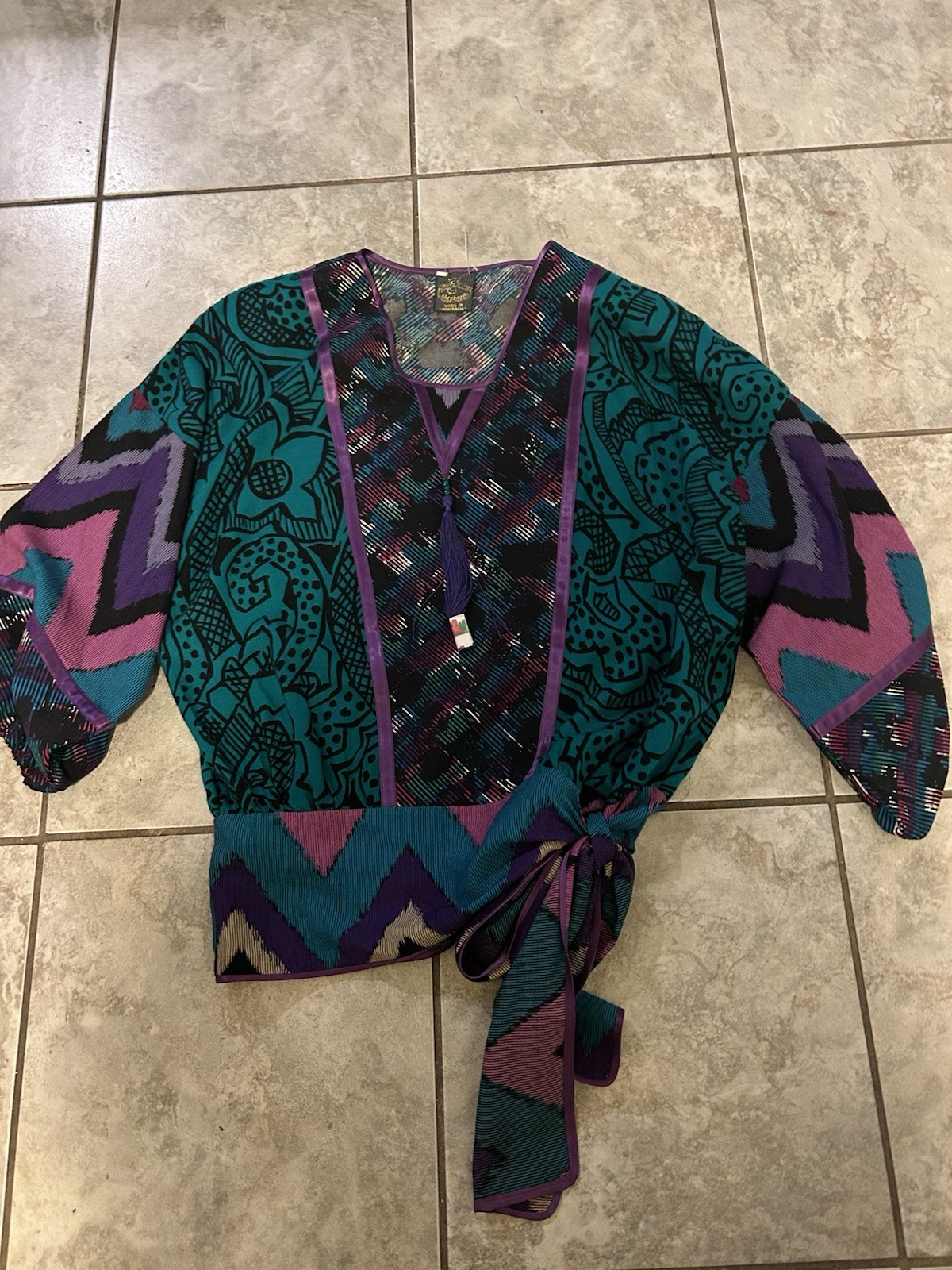 Vintage 70’s Dolman Sleeve Top By Shepard of Australia M/L