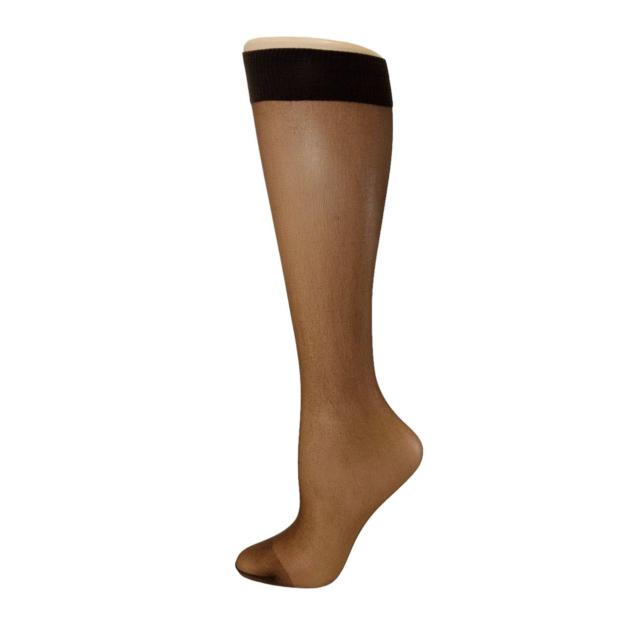 20 Pair Pack Assorted 8 Color Sheer Nylon Knee High Pantyhose Best Gift USA Made