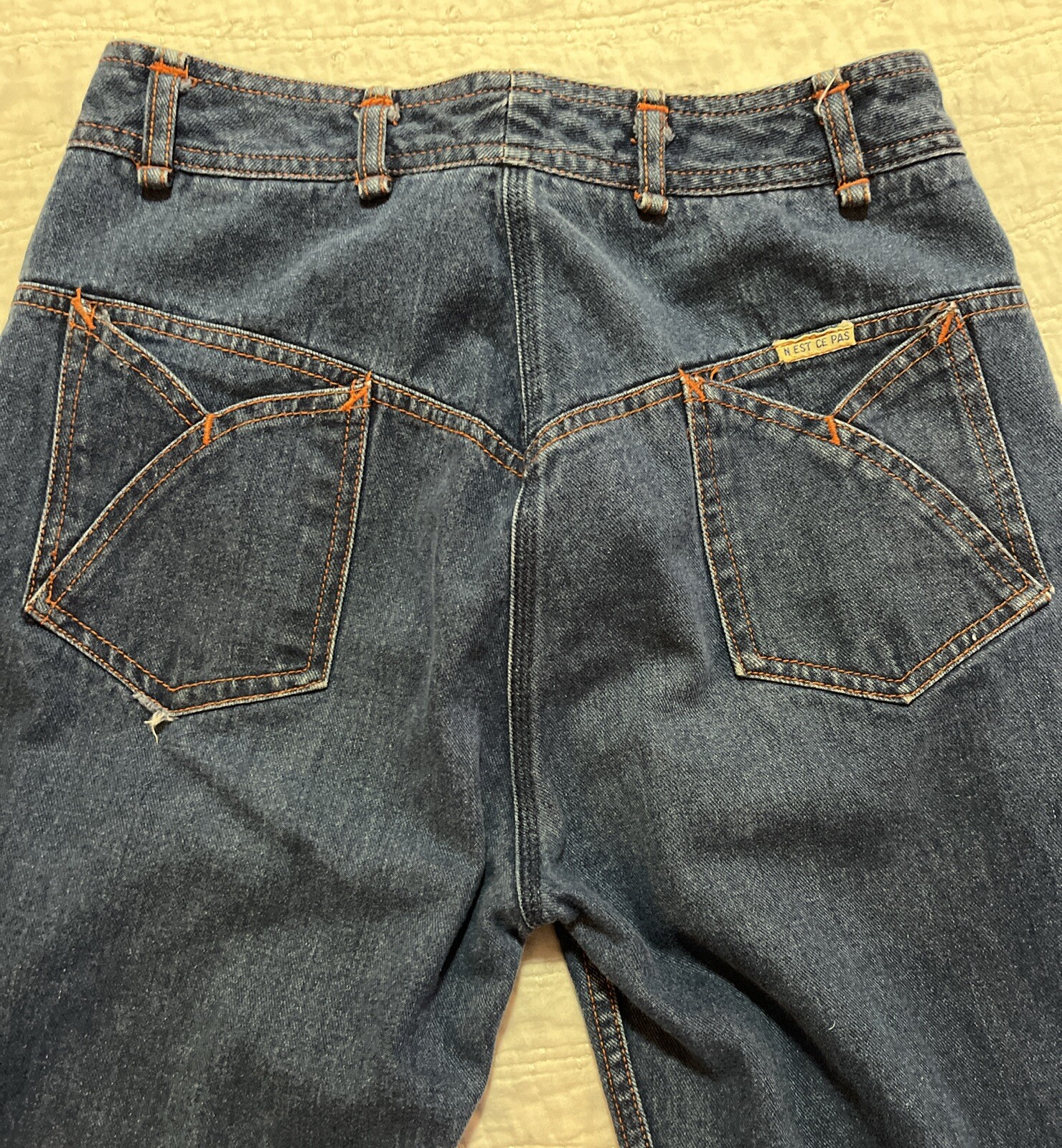 True Vintage Vintage N’est Ce Pas? Womens 70s 1970s Size 26×27 High Waisted