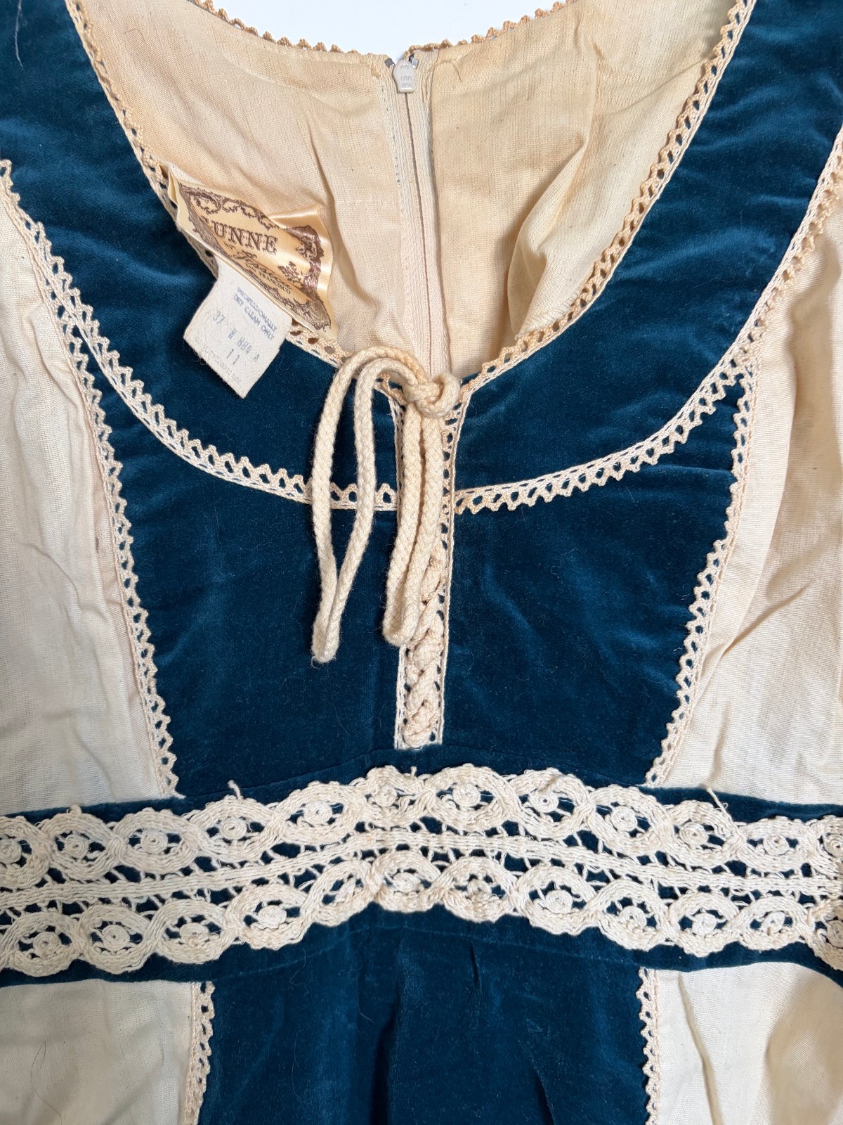 Vintage Gunne Sax by Jessica Dress Size 11 Prairie Cottagecore Maxi As Is