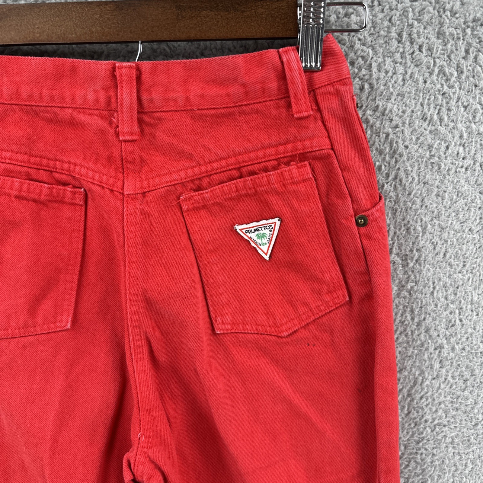 Vtg Palmettos Washed Jeans Women’s 24×25 Straight Leg High Waist Made In USA 80s
