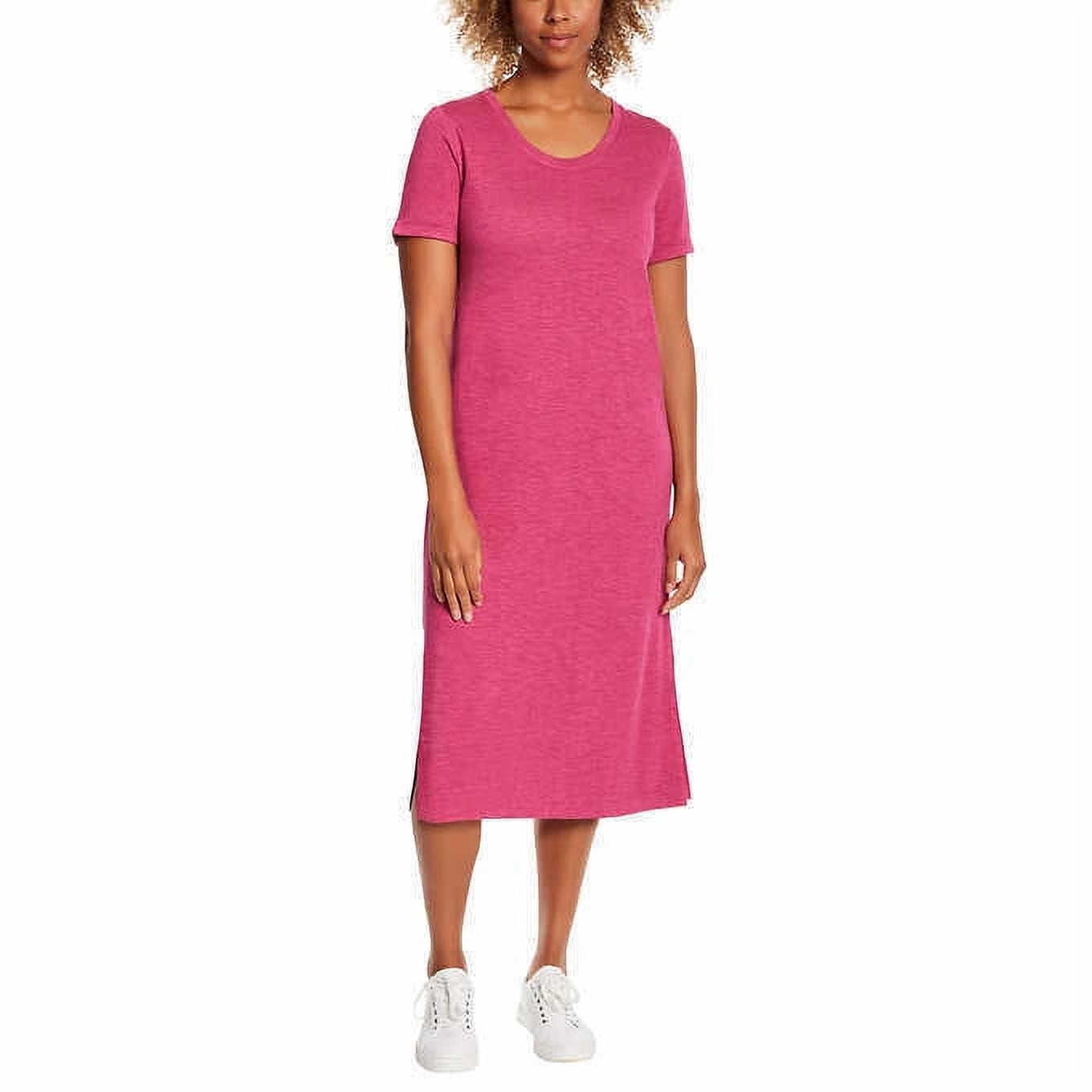 Jessica Simpson Ladies’ Midi Dress. (Raspberry, Small)