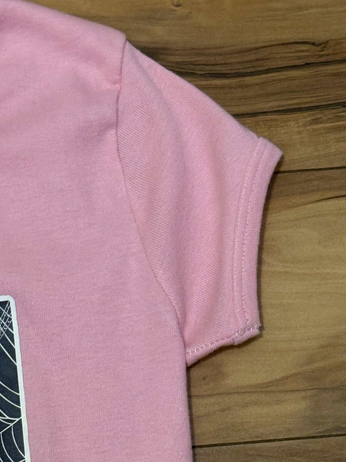 Vtg 70s Baby Doll TShirt Pink The Amazing Spiderman XS Single Stitch Polycotton