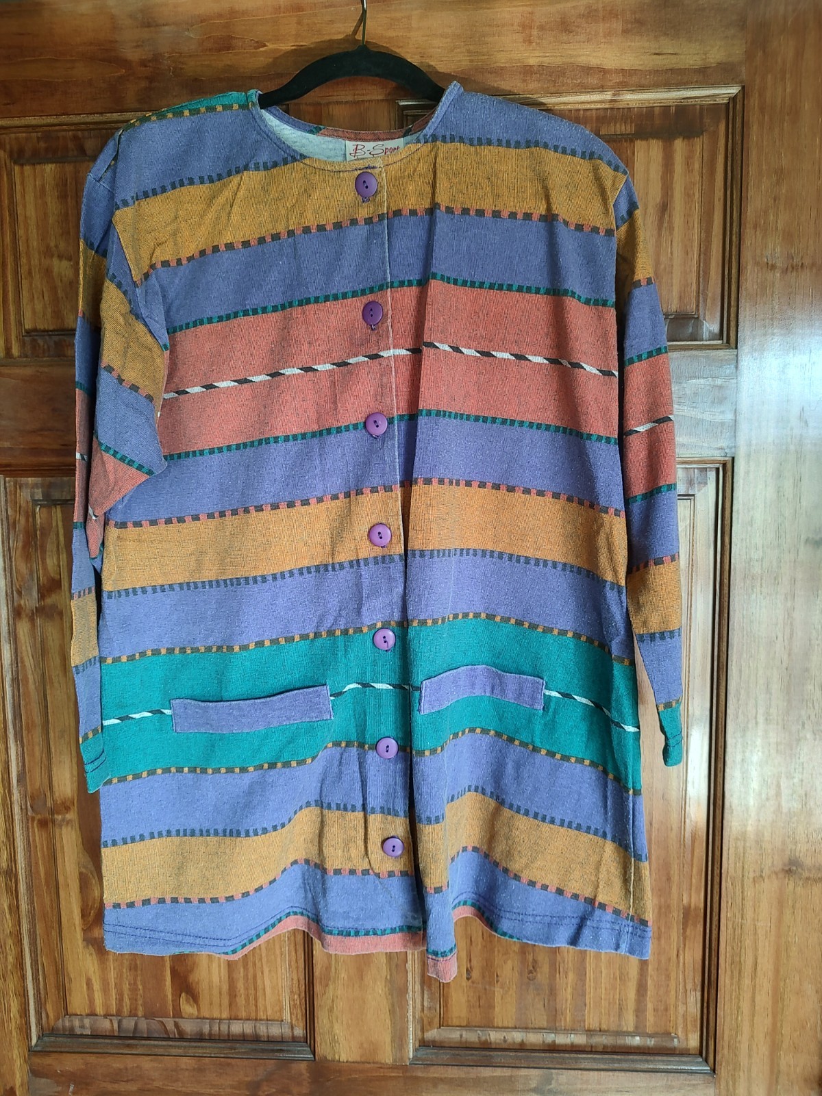 Vintage ’80s B-Sport Maternity Women’s Shirt With Original Buttons Size Medium