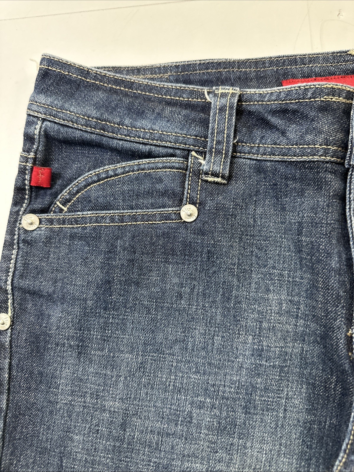 Fire Jeans Women’s With Zipper On The Side Bottom Leg Dark Blue Size-11 #0407