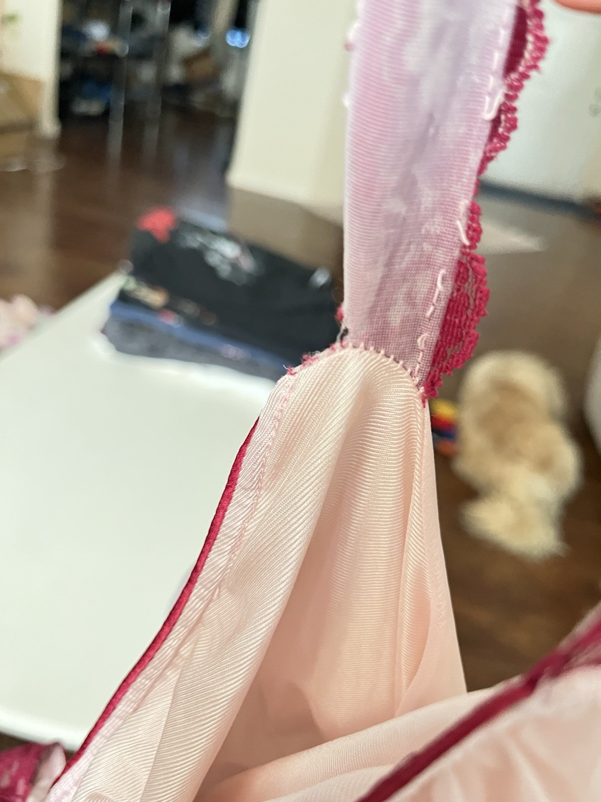 VTG 60’s Janelle Of California Pink Sheer Baby Doll Night Gown W/matching Robe