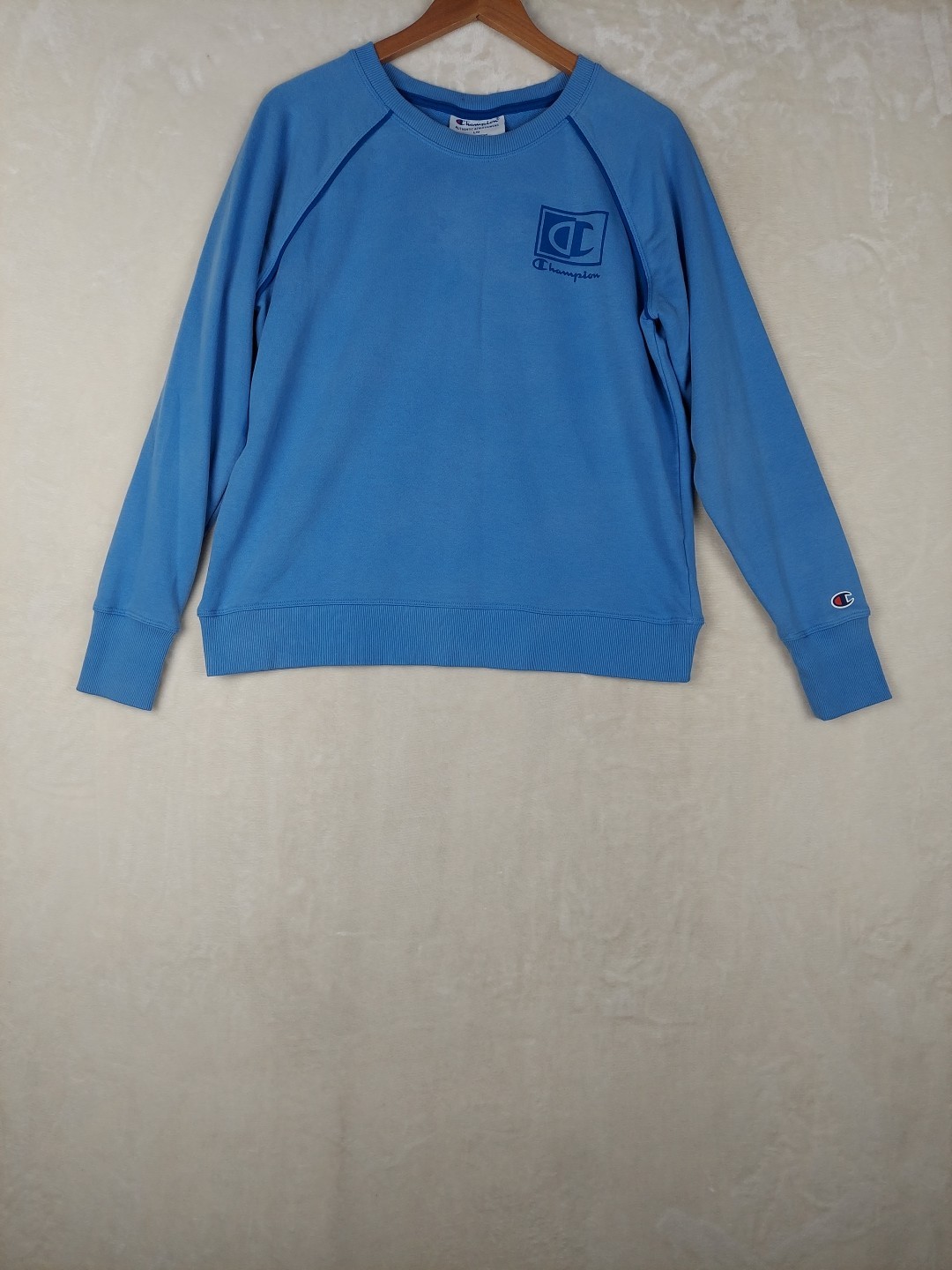 Vintage 90s Champion Sweatsuit Womens Med/Large Blue Cotton Blend French Terry