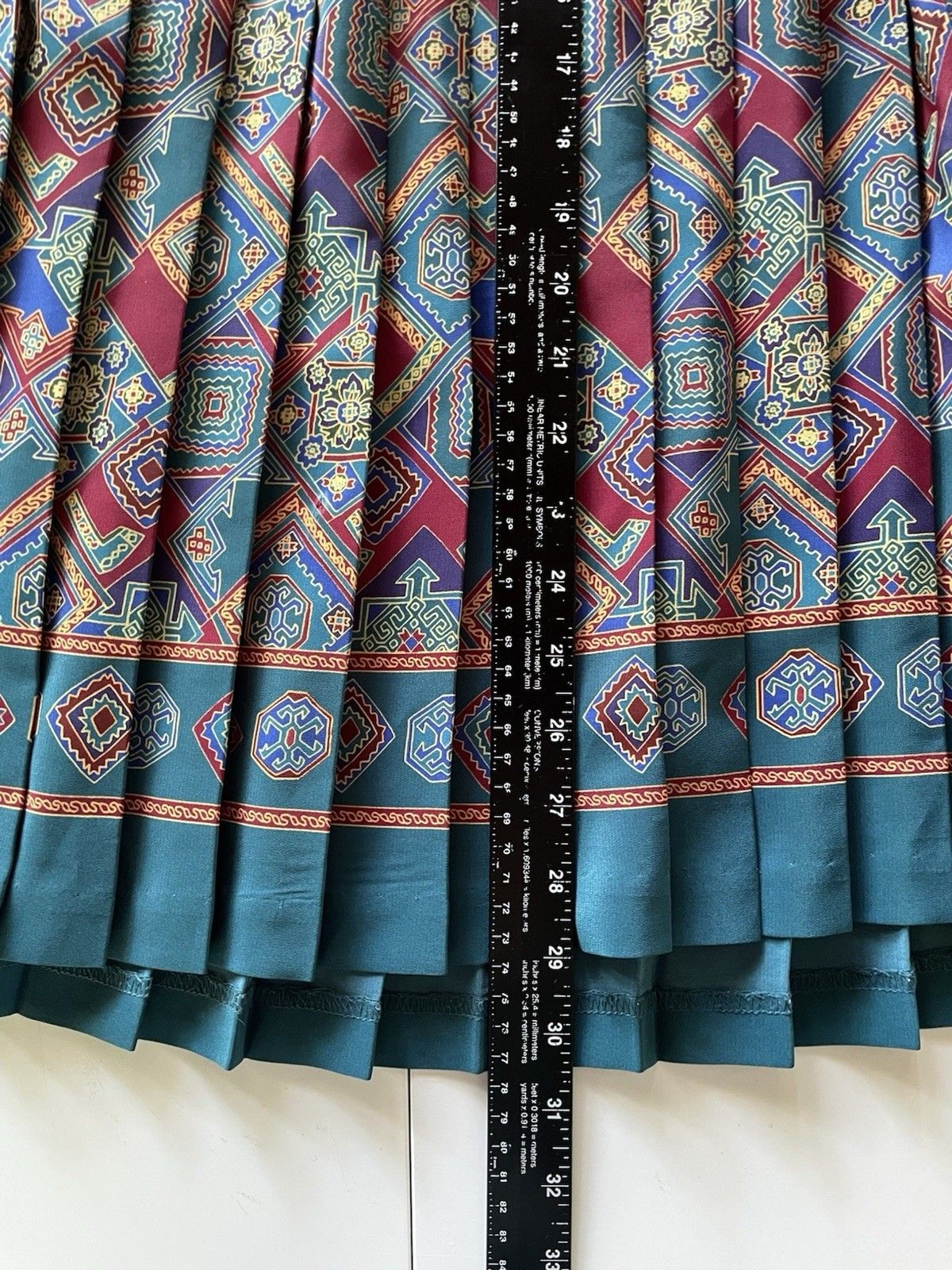 Vintage 80’s Leslie Fay Pleated Secretary Dress with Matching Belt – Size 12