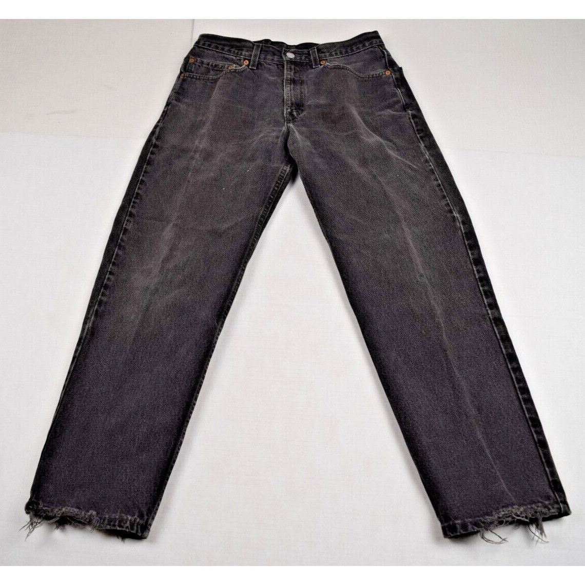 Vintage Levis 550s 33 x 30 90s Black Jeans Relax Fit Straight Leg Made USA 1999