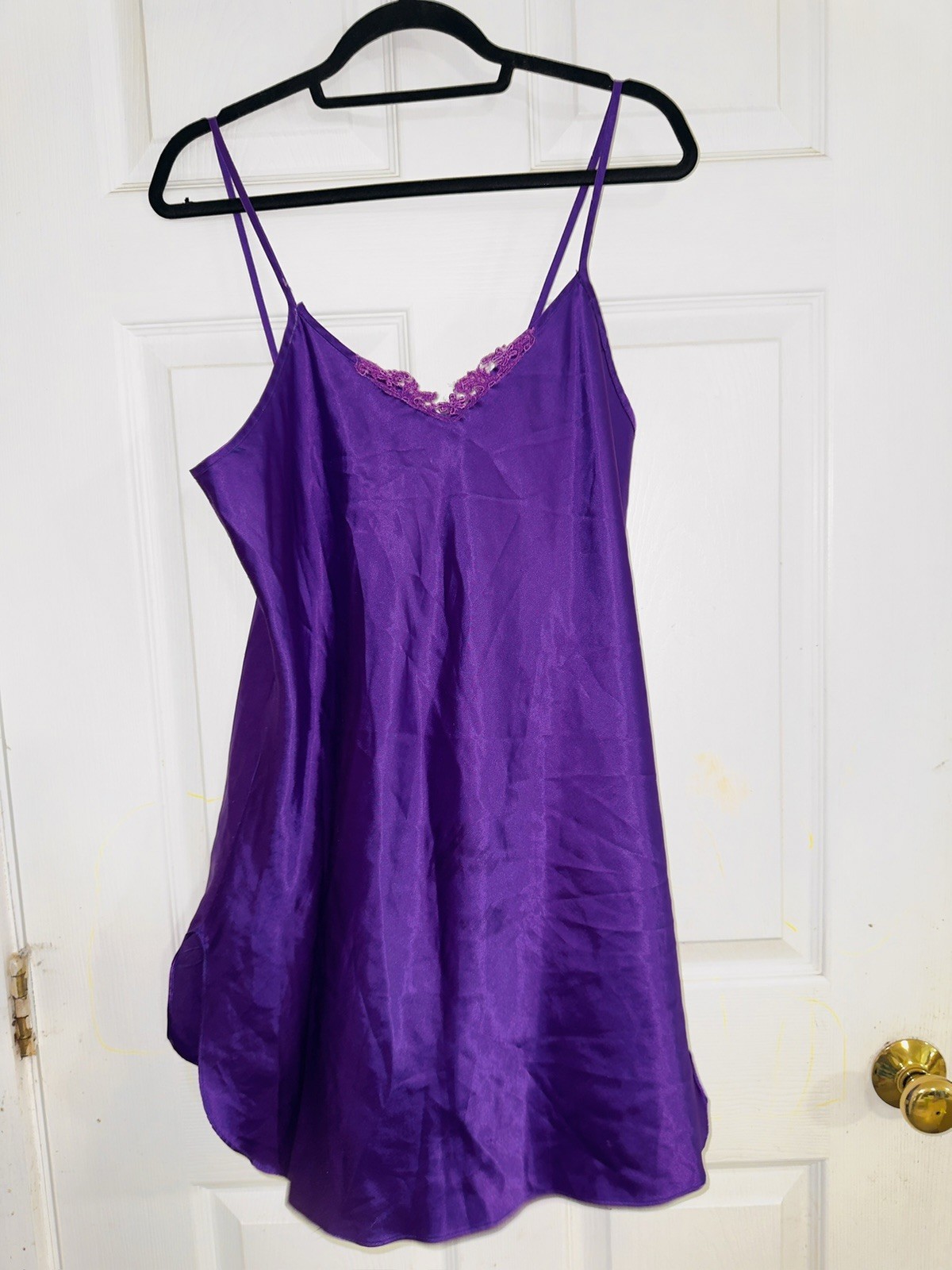 California Miss Silky Purple Slip Camisole – Medium