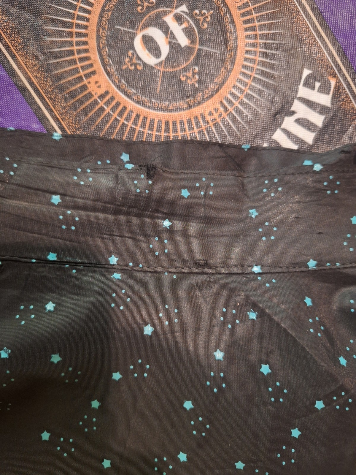 1950s Black and Blue Star Print Circle Skirt Pin Up Rockabilly