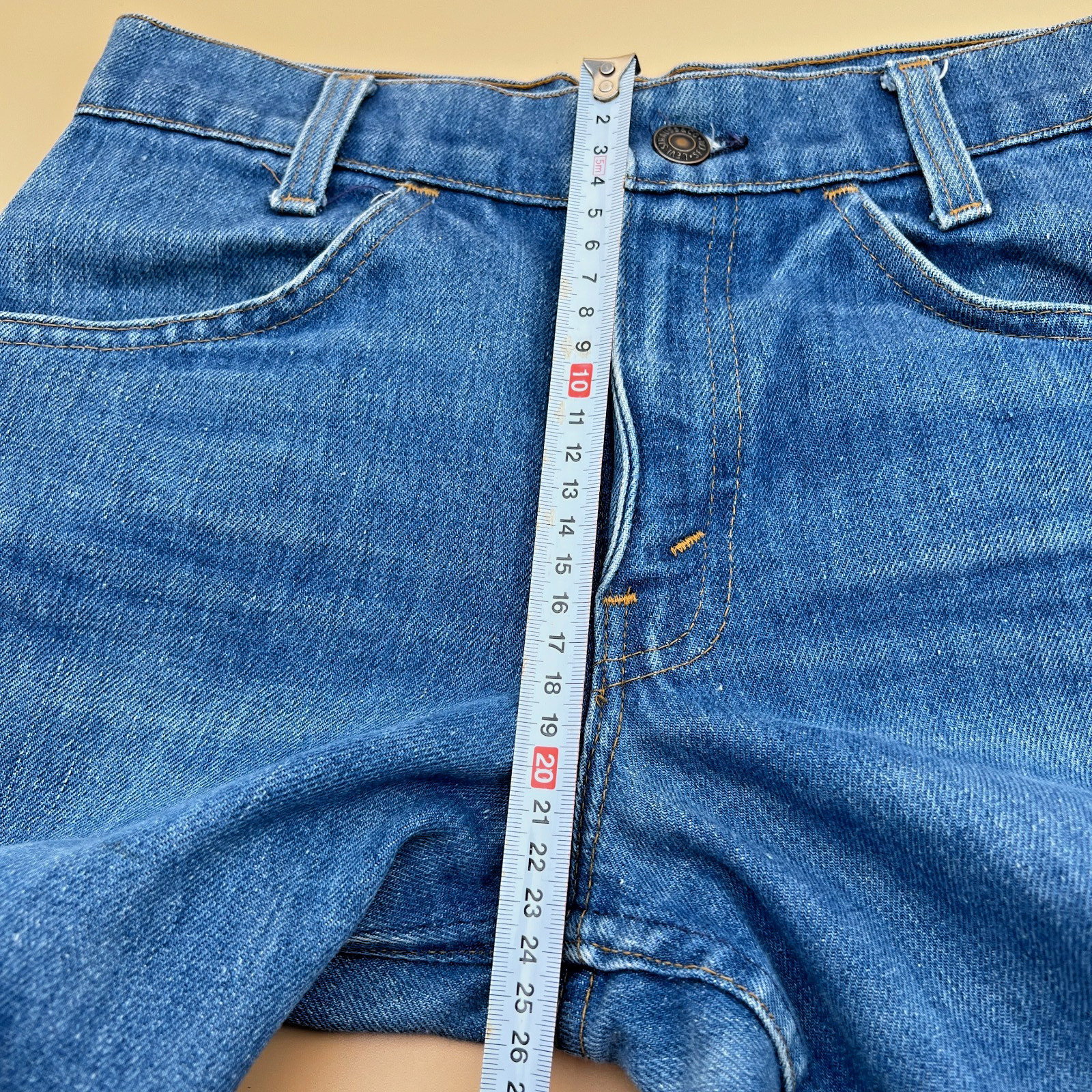 Vintage 70s Levi’s 689 Orange Tab Flare Bell Bottom Talon 42 W26 L31 (Fits L27)