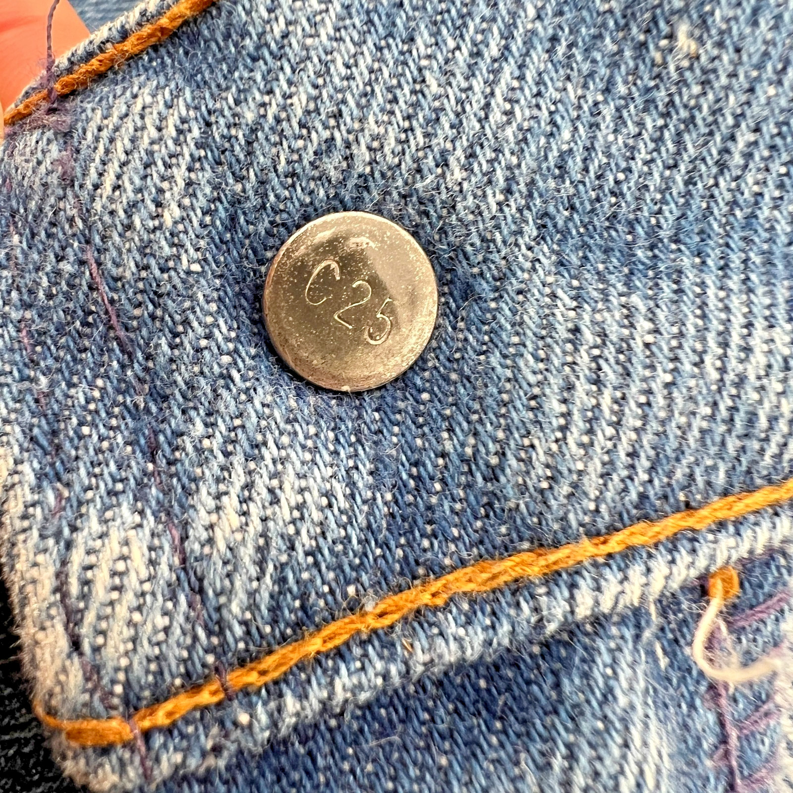 Vintage 70s Levi’s 689 Orange Tab Flare Bell Bottom Talon 42 W26 L31 (Fits L27)
