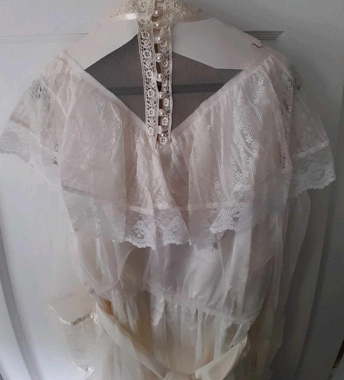 Vintage Gunne Sax By Jessica Lace, Tulle And Satin Wedding Dress Size 11