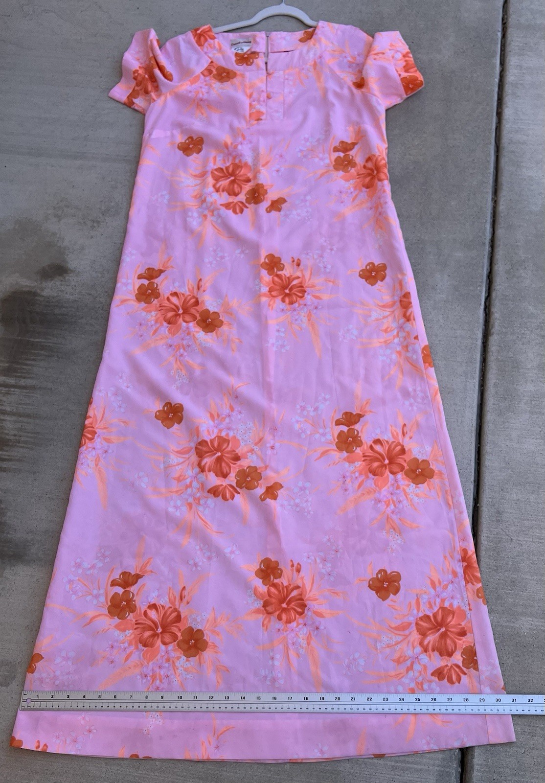 Vintage Carol & Mary Hawaii Darina Honolulu Hawaiian Maxi Dress Tiki Aloha