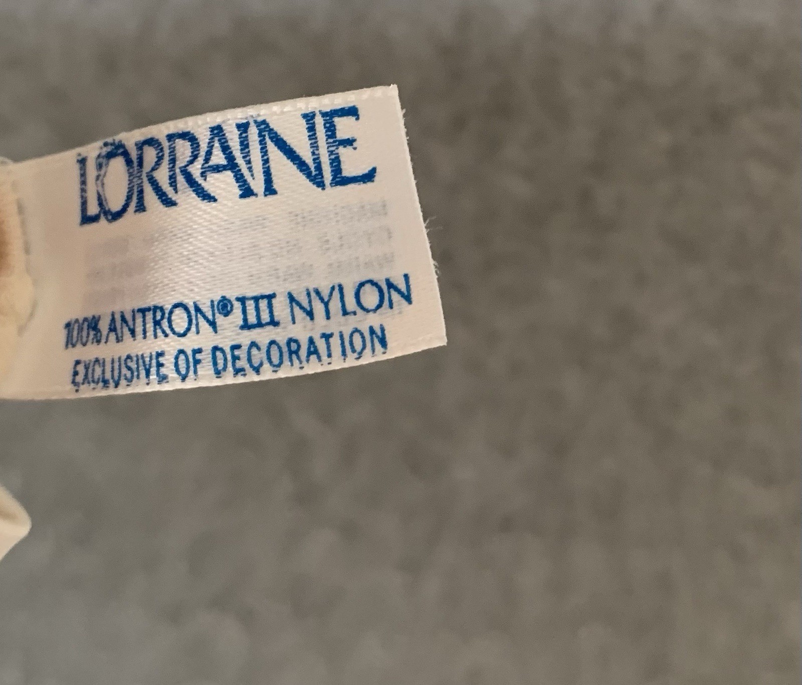VTG LORRAINE Full Slip Dress Antron III Shaped Open Lace Cups White Tall 34