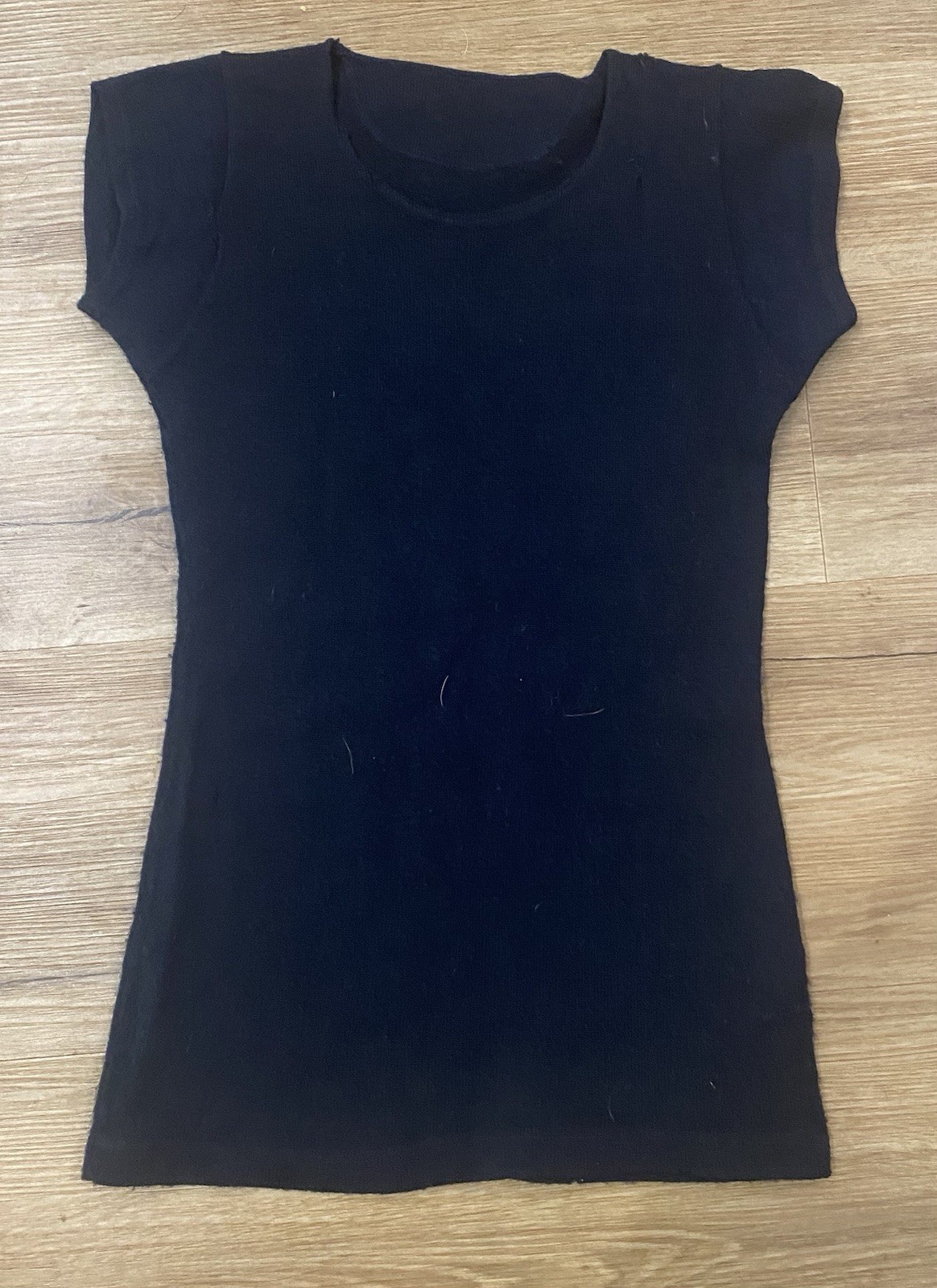 Vintage 1930s Black Wool Swim Suit Set ART DECO 2 Piece SWIMWEAR AS IS / Medium