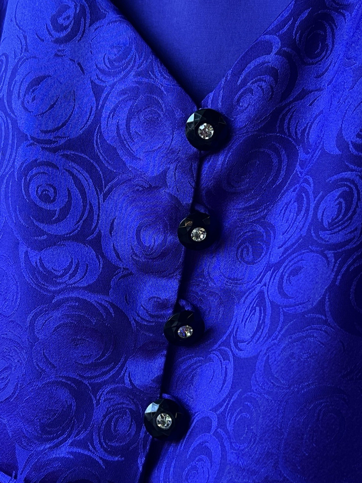 Silk Studio Purple Silk Jacquard Floral V-Neck A-Line Knee Dress Petite 6