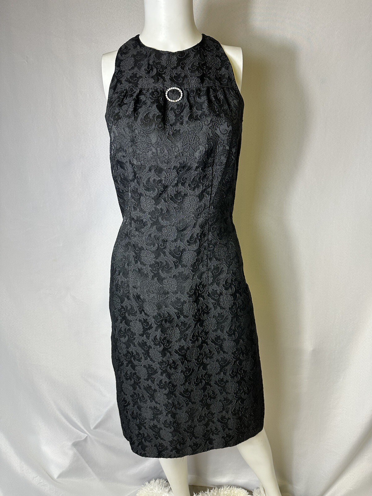 Vintage black dress no tag pit to pit 15.5 Length 41 In