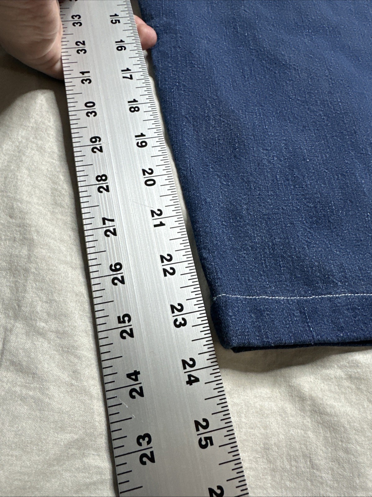 VTG WOMENS 26X24 Handmade Selvedge DENIM SIDE ZIP JEANS PANTS Pearl Snap