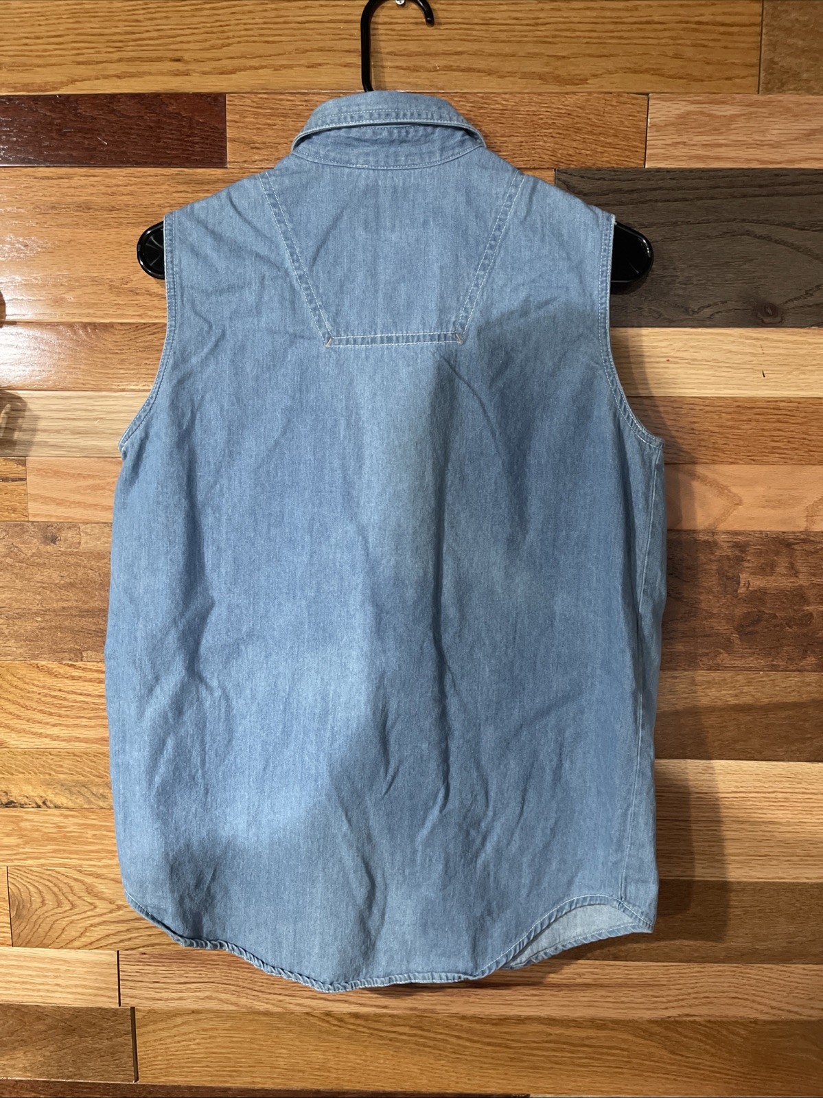 Women’s Sz Med Ki-Ko-Mo Denim Drop Style Vest Vintage 90’s Casual Western