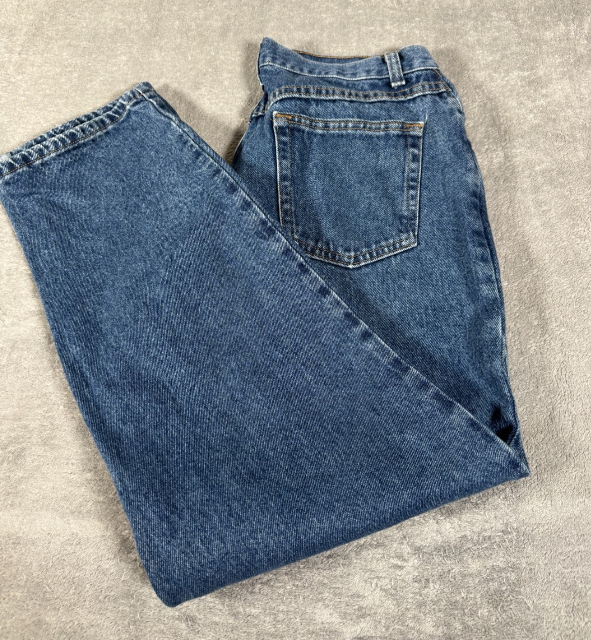 VINTAGE 90s Chic Blue Jeans 5 pocket Med Rinse Tapered Denim Sz 12P Y2K