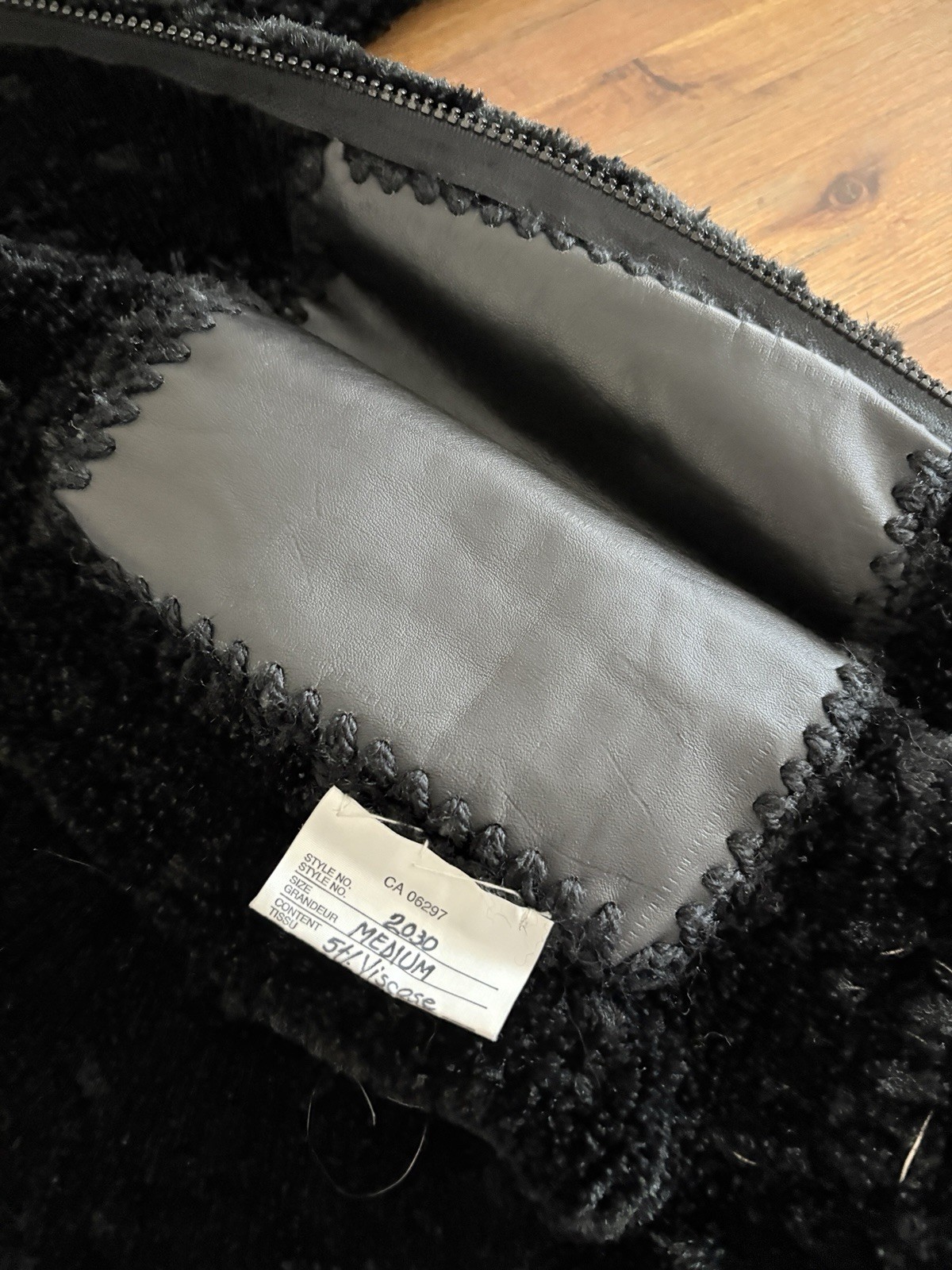 Vintage NORMA Canada Zip Sweater Heavy Woven Boucle Jacket MED RARE 80s