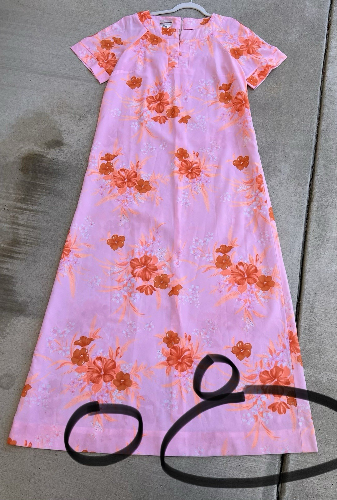 Vintage Carol & Mary Hawaii Darina Honolulu Hawaiian Maxi Dress Tiki Aloha
