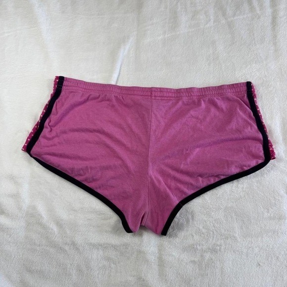 Y2K vintage Pink Panther graphic pink polka dot shorts