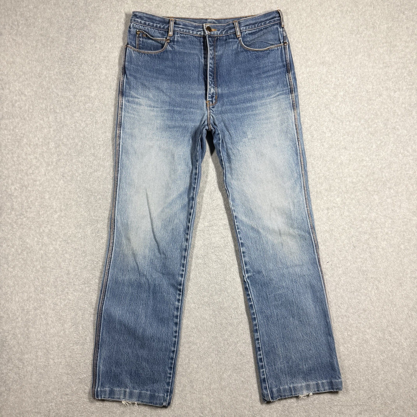 Murjani Jeans Womens 32×30 Vintage 80s High Rise Straight Leg Made In Hong Kong