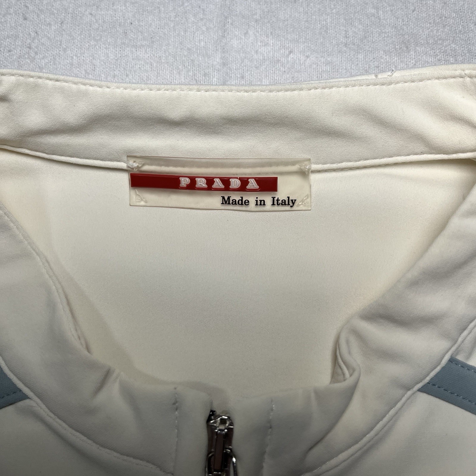 Vintage PRADA Zip Up Jacket Fashion Pre 2001 Biker Size Medium