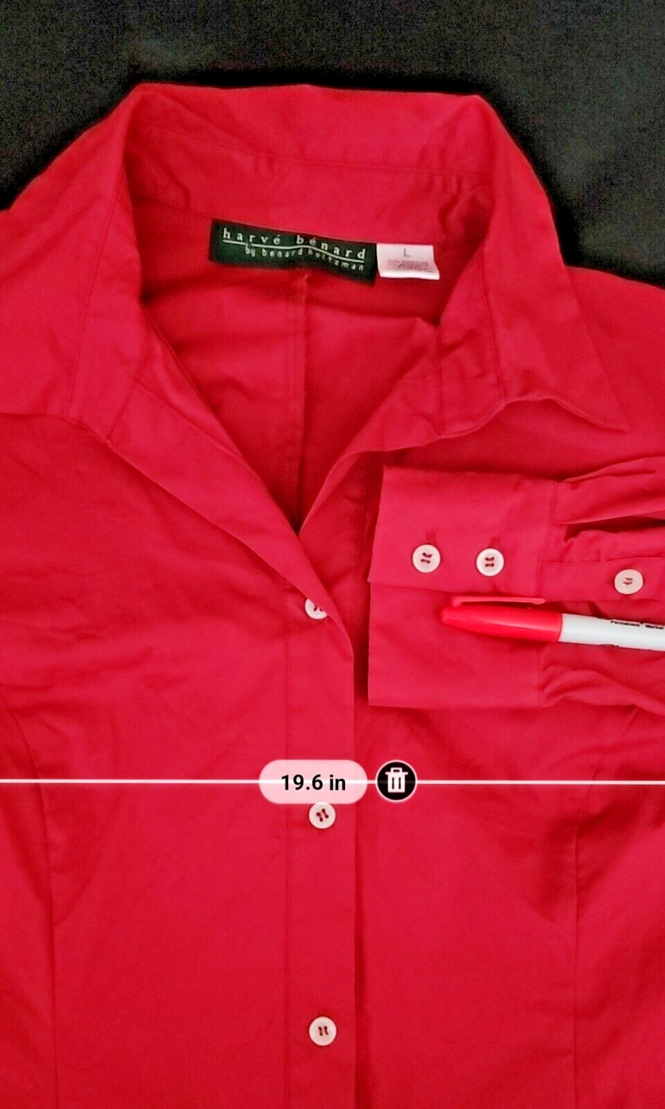 Harve Benard Vintage 90s Pink Long Sleeves Cotton Spandex Career Business Casual