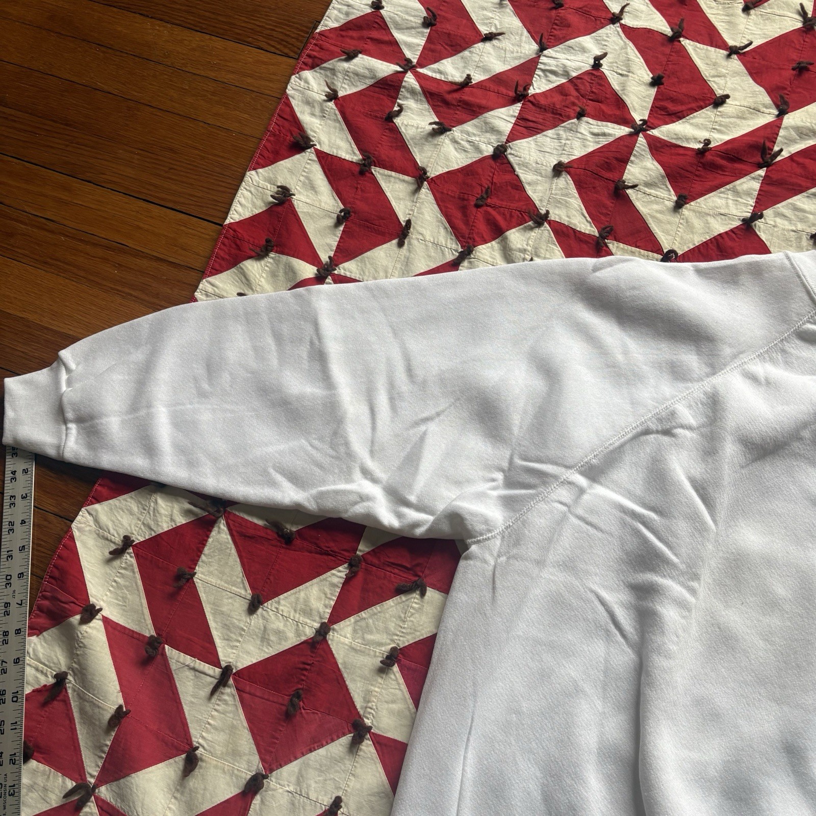 Vintage Tultex White Crewneck Sweatshirt Women’s 3XL Deadstock NOS
