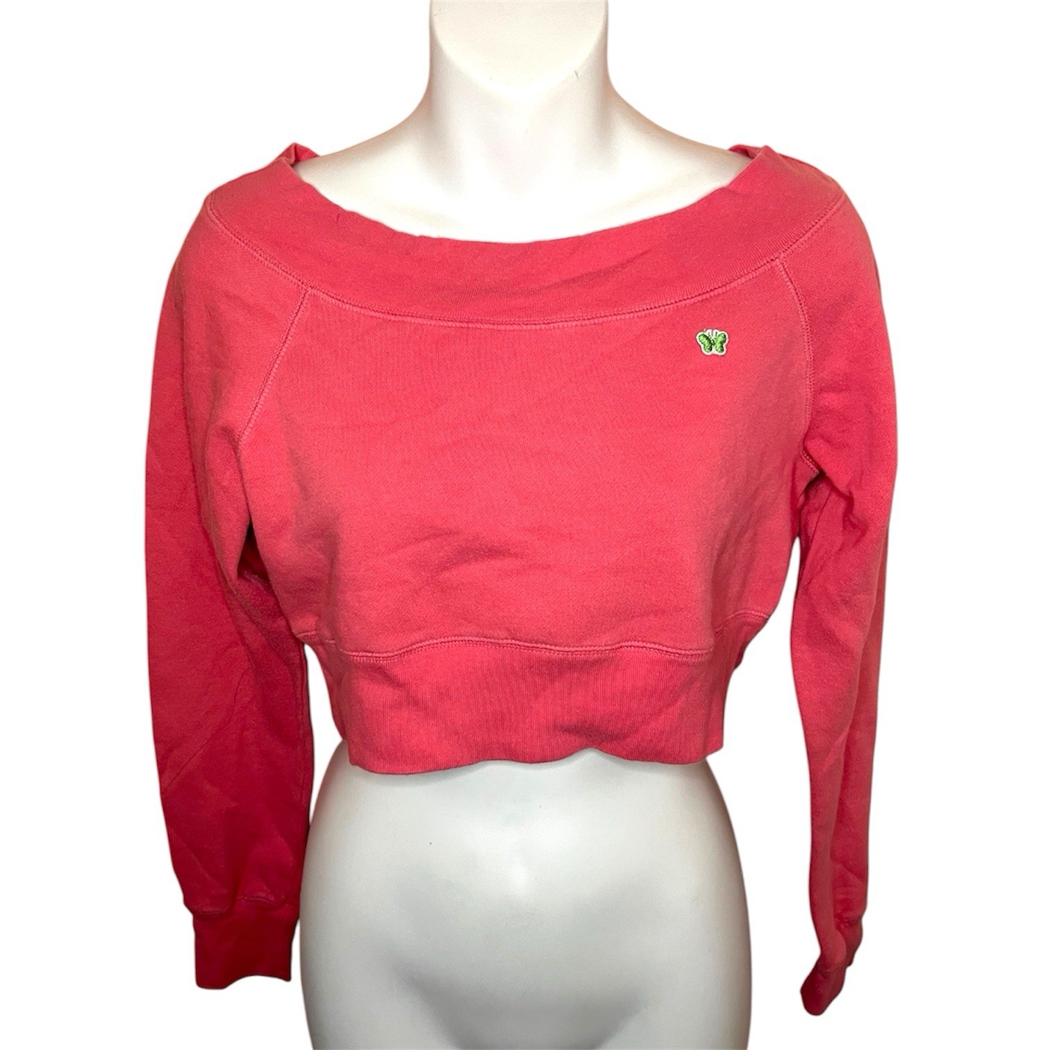 Vintage 2000s Aeropostale Athletics Cropped Shirt MEDIUM