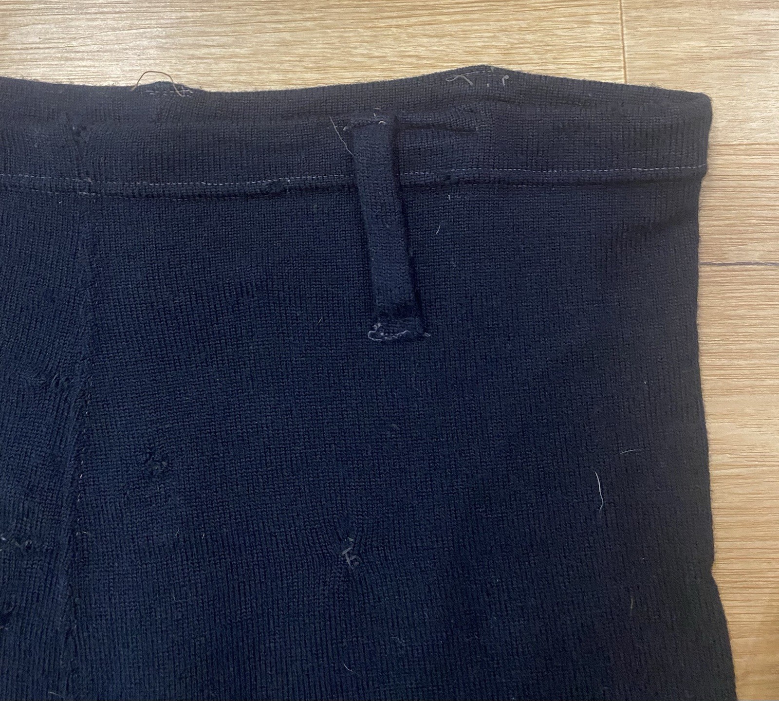 Vintage 1930s Black Wool Swim Suit Set ART DECO 2 Piece SWIMWEAR AS IS / Medium